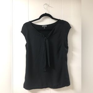 THE LIMITED BLACK CAP SLEEVE BLOUSE